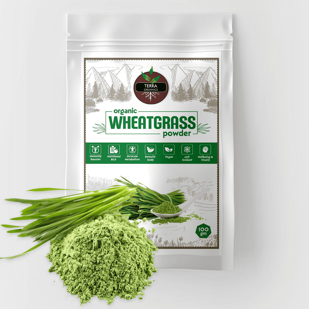 Wheatgrass Organic Powder 100 gm -Terra Organics